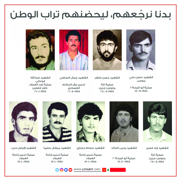 شهداؤنا ما زالت جثامينهم محتجزة لدى العدو الصهيوني